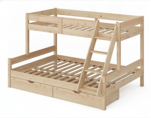 Bunk bed, cut out